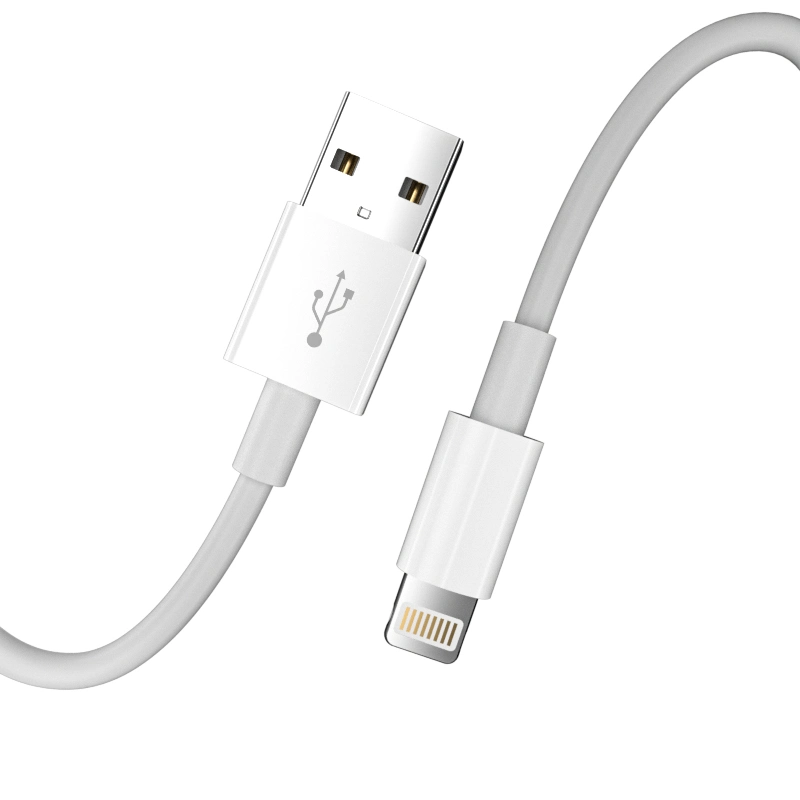 Factory Direct Sale 1m 2m 2.4A ABS Shell Lightning Cable Celulares Mobile Phone Accessories Fast Charging USB Data Cable iPhone Charger Cable for iPhone