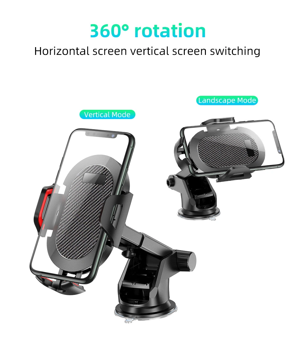 360 Degree Car Mount Holder Windshield Stand for Mobile Cell Phone GPS iPhone Samsung