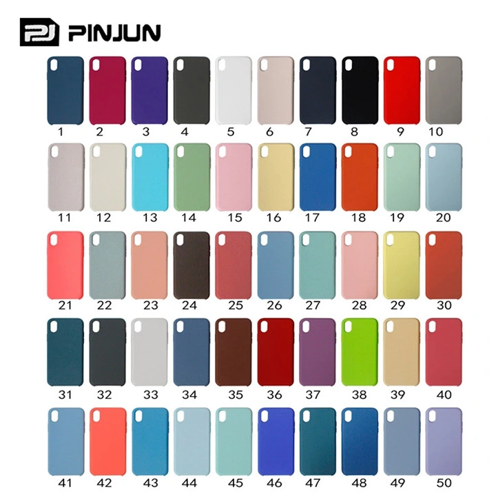 Soft Liquid Silicone Mobile Phone Case for iPhone 14 13 12 11 PRO Max X/Xs Xr