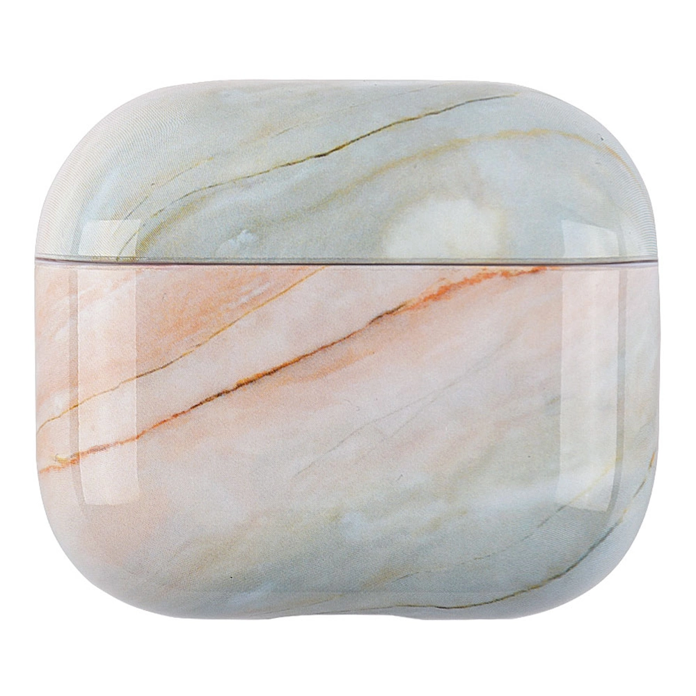 Marble Pattern Dust-Proof Hard PC Earphone Charging Box Protective Case Anti-Fall Cover Case for Apple Air Pods 3 - S08