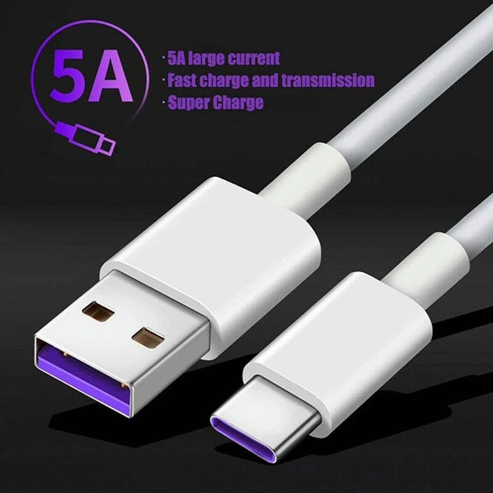 Basic Customization 0.25M 1M 2M 3M 5M 3A 5A Phone Fast Charger USB A to USB Type C Mobile Phone Accessory Data Charger Cable for Samsung/Xiaomi Android Phones