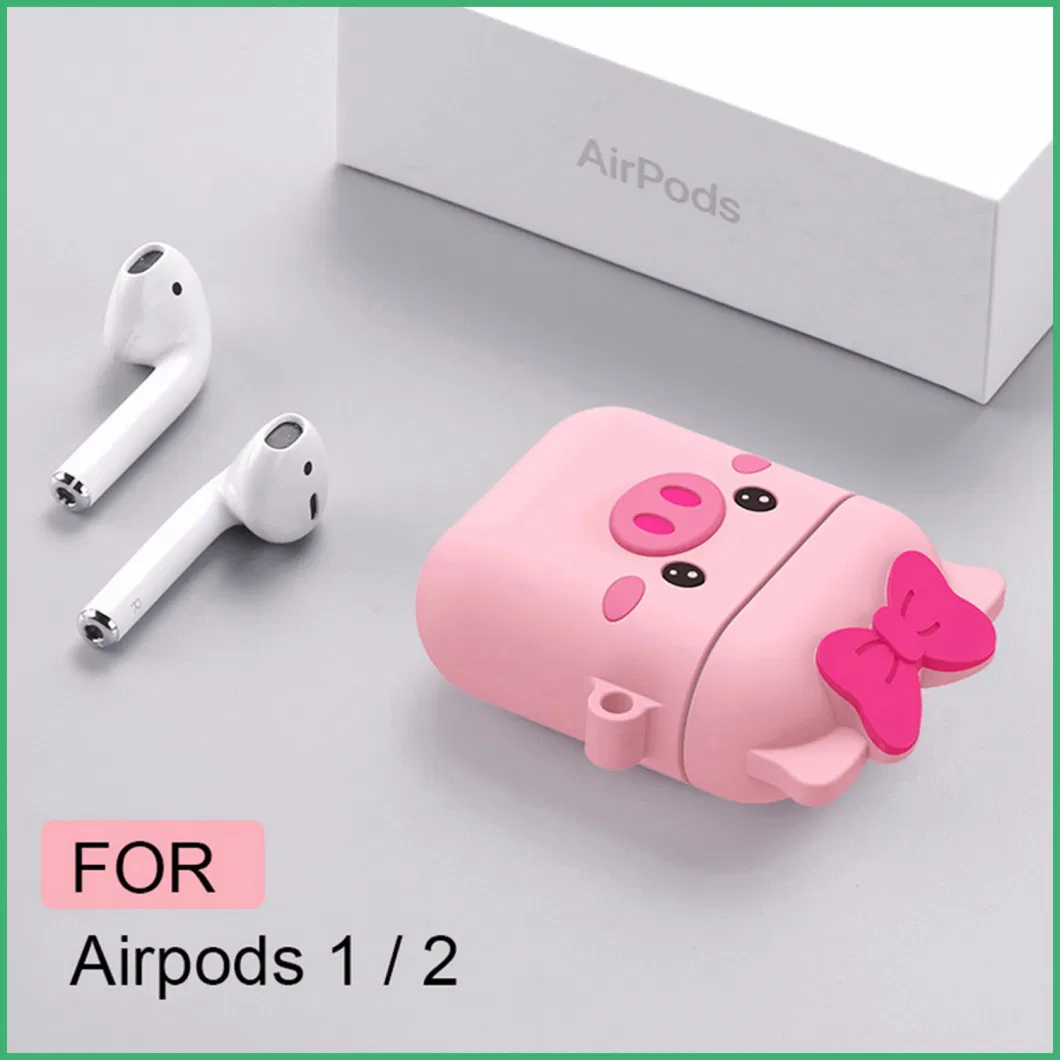 Customized High Quality Headset Case Silicone PVC Rubber Wireless Earphone Cover Protection Airpods Case Silicone Case for Earphone